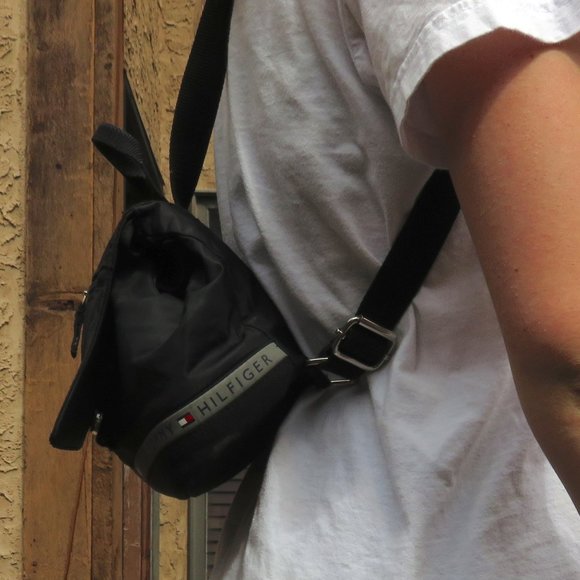 Black Tommy Hilfiger Mini Backpack - Picture 8 of 11